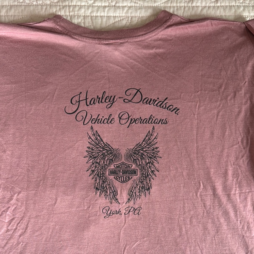 Harley-Davidson Capped Sleeveless  Vehicle Operations Graphic Tee. Size L - Picture 3 of 11